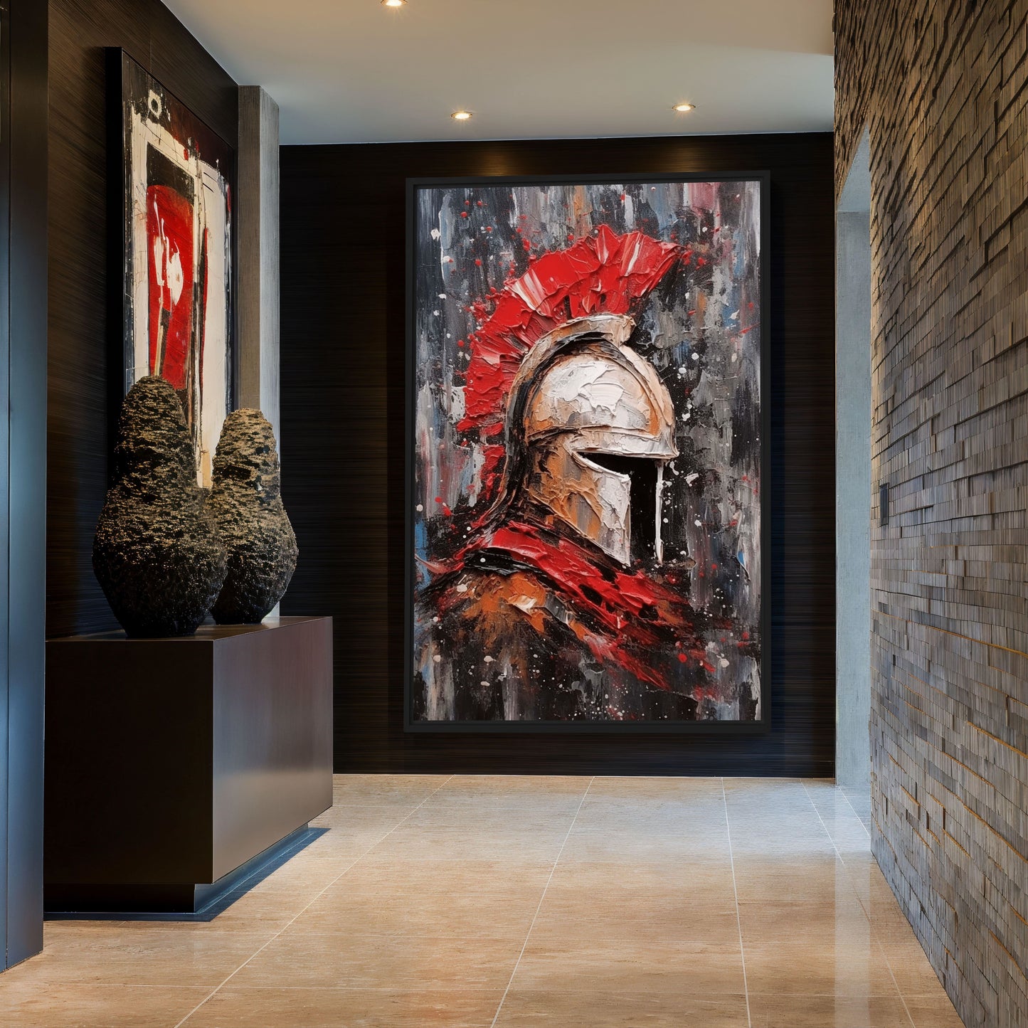Spartan Helmet Modern Art Digital Print