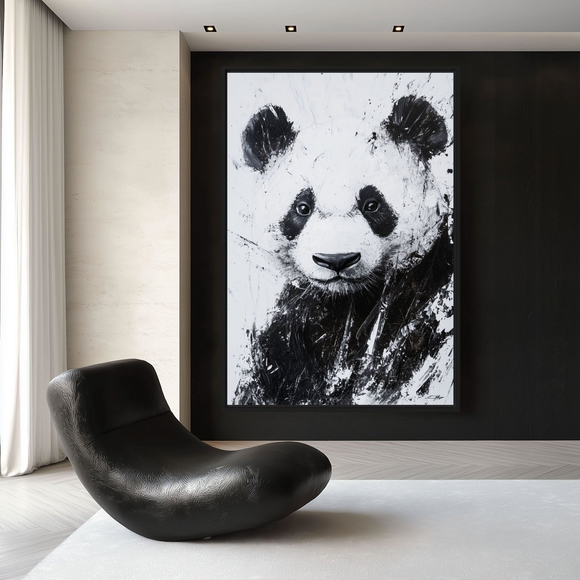 Panda Minimalist Art Digital Print
