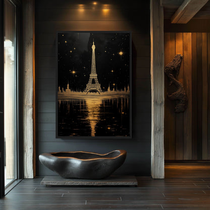 Eiffel Tower Luxury Art Framed Canvas
