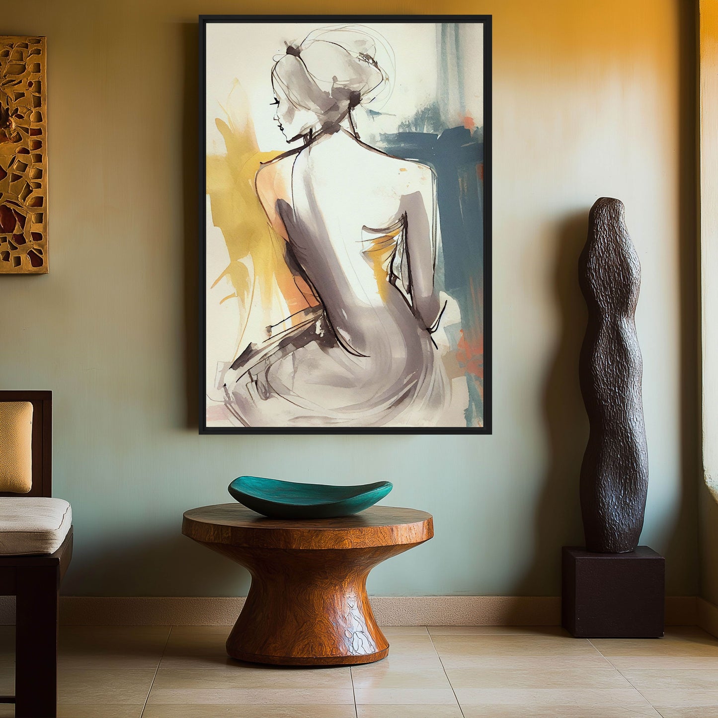 Woman Watercolor Art Digital Print