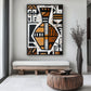 Vase African Abstract Art Framed Canvas