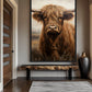 Brown Highland Cow Digital Print