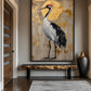 Crane Japanese Art Framed Canvas - PaintFu