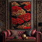 Auspicious Cloud Japanese Art Framed Canvas