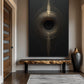 Eclipse Black Gold 3D Art Famed Canvas