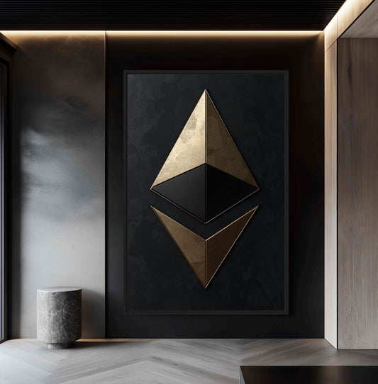 Ethereum Luxury Art Framed Canvas