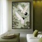Cranes Vintage Japanese Art Framed Canvas