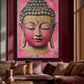 Pink & Gold Buddha Portrait Digital Print