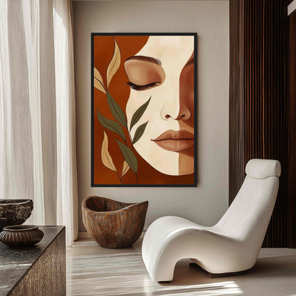 Boho Woman Art Framed Canvas - PaintFu