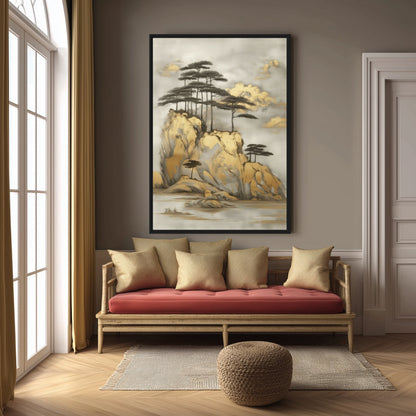 Japanese Landscape Art Digital Print - PaintFu