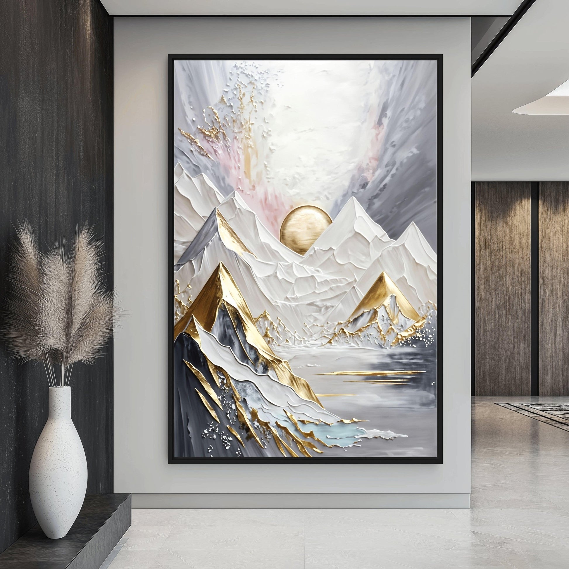 Majestic Mountains Landscape Art Digital Print