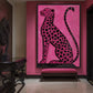 Pink Cheetah Trendy Art Framed Canvas
