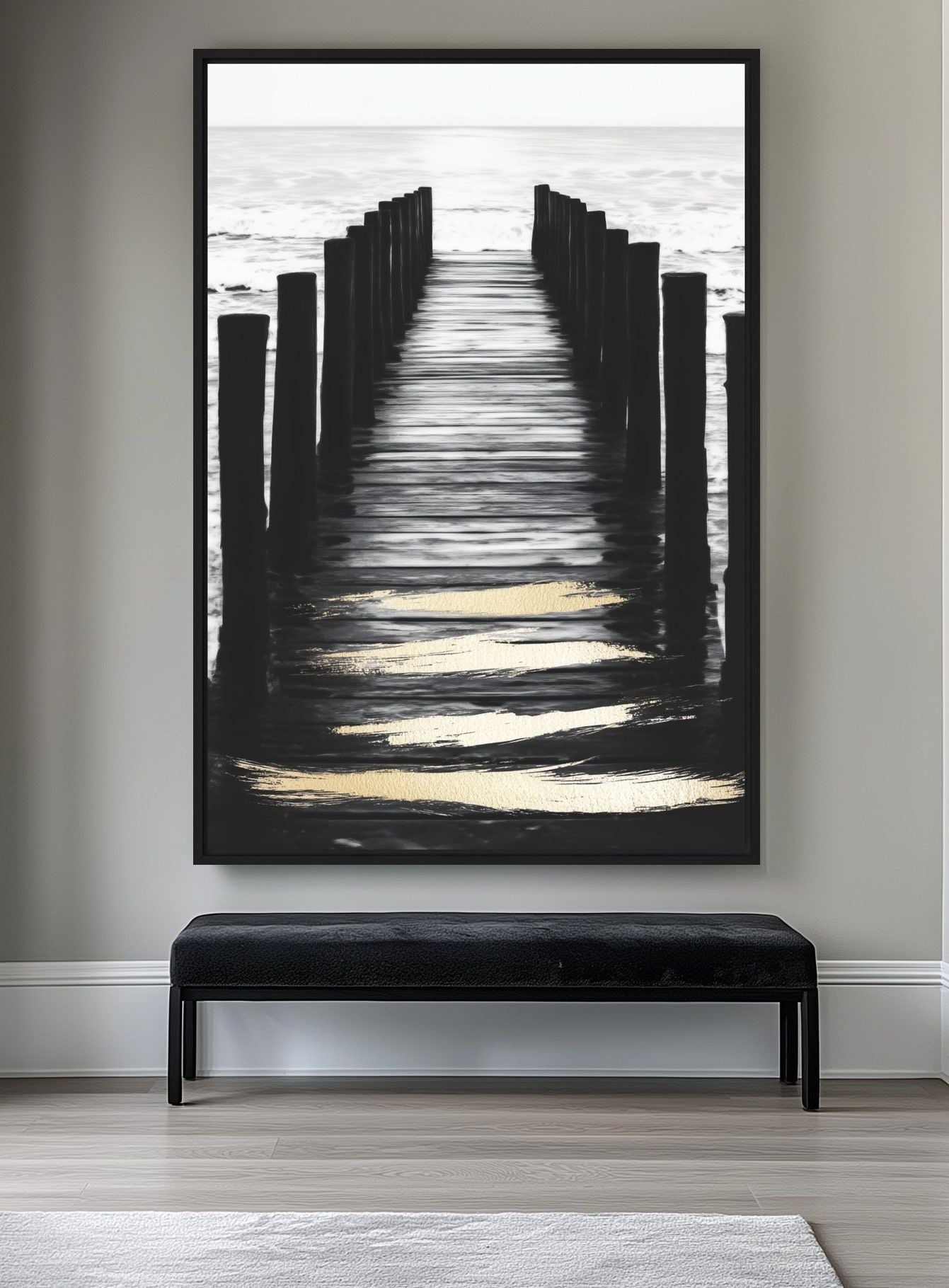 Ocean Pier Nautical Art Digital Print