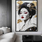 Geisha Modern Art Framed Canvas