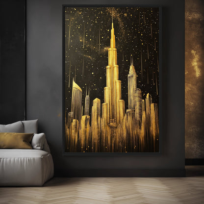 Burj Khalifa Landmark Art Framed Canvas - PaintFu