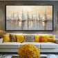 Sailboats Nautical Wall Art Framed Canvas