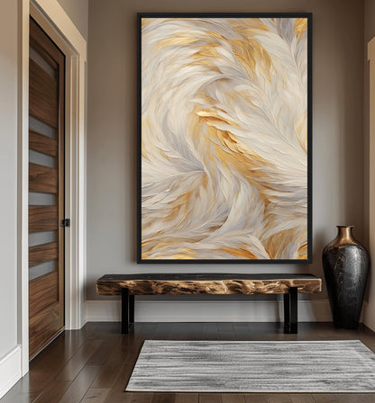Feathers Fine Art Framed Canvas