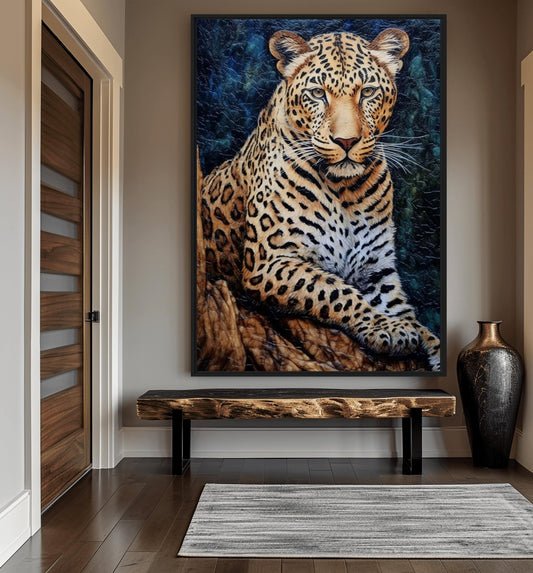 Leopard Mosaic Art Digital Print