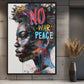 No War Graffiti Art Framed Canvas - PaintFu