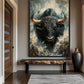 Raging Bull Modern Art Framed Canvas - PaintFu