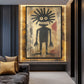 Basquiat Style Art Framed Canvas