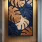 Monstera Leaf Botanical Art Framed Canvas