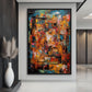 Colorful Impasto Modern Art Digital Print