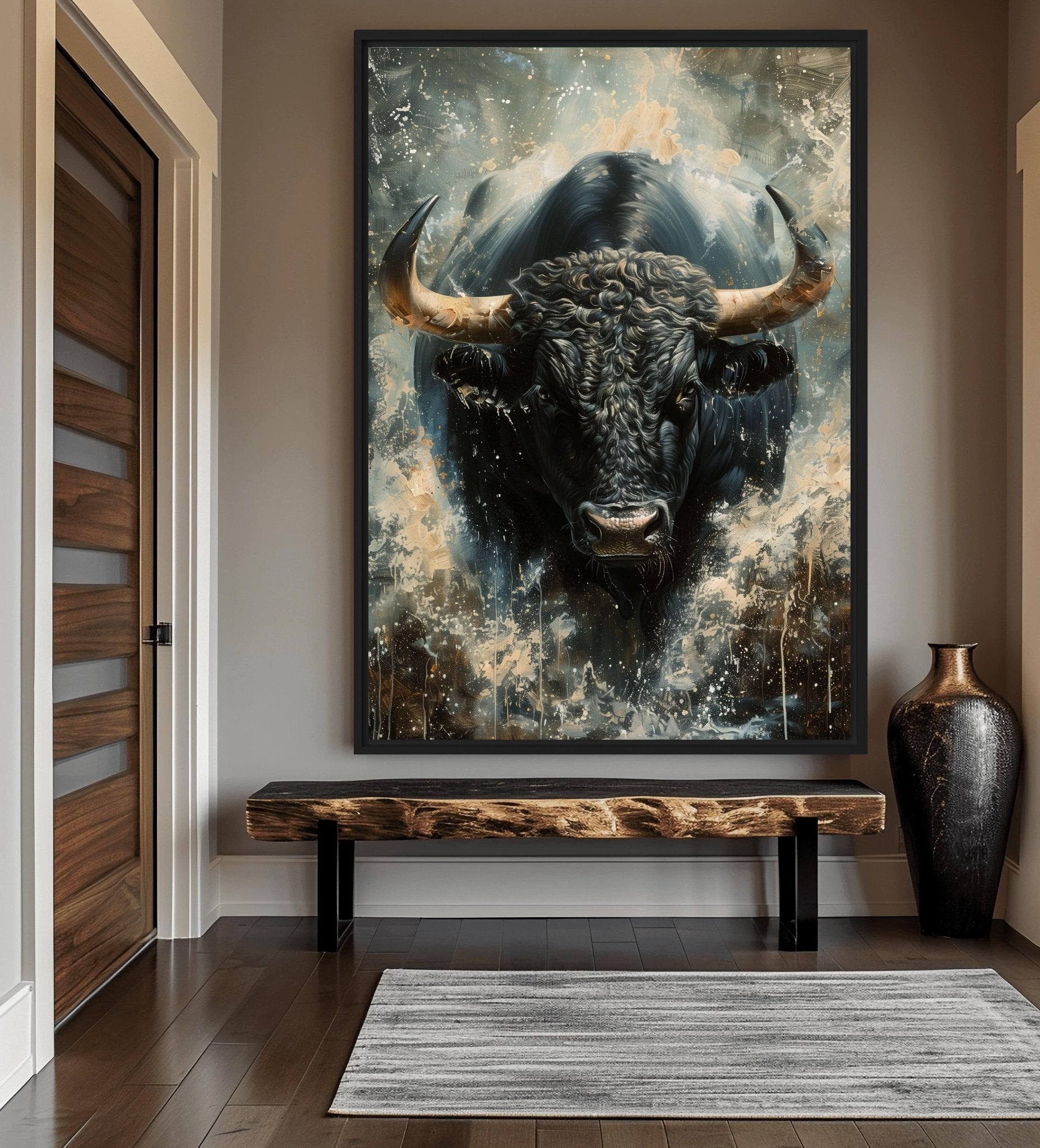 Raging Bull Modern Art Digital Print