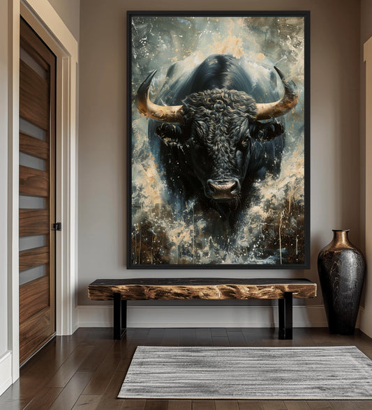 Raging Bull Modern Art Digital Print