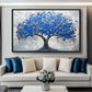 Blue Tree Modern Art Digital Print