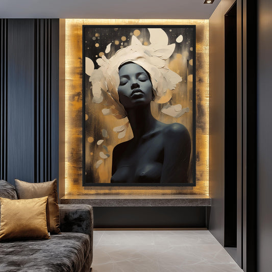 Woman Sensual Art Framed Canvas - PaintFu