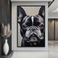 Cute French Bulldog Framed Canvas
