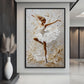 Dancing Ballerina Modern Art Framed Canvas