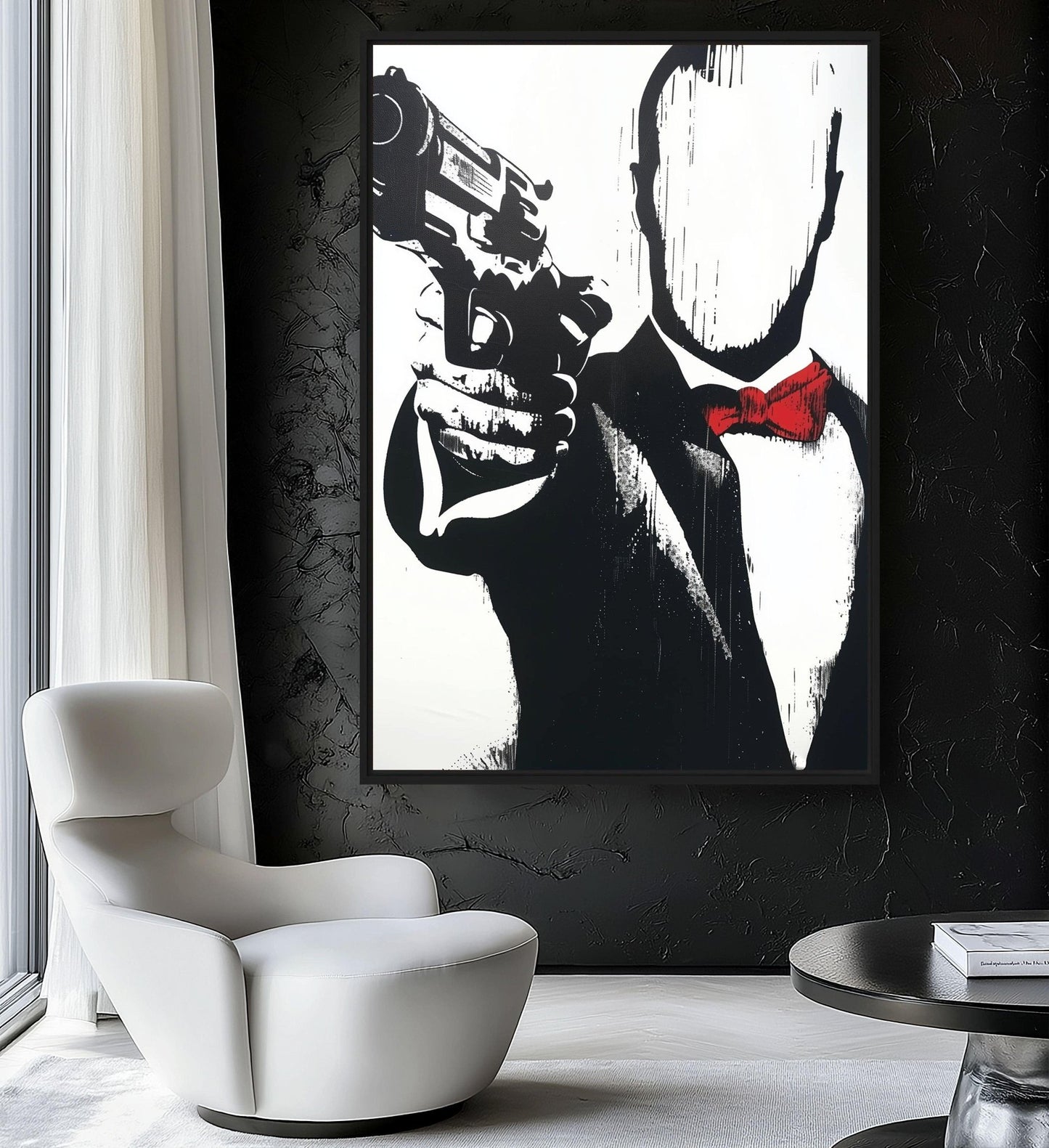 Faceless Spy Pop Art Digital Print