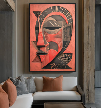 African Mask Cultural Art Framed Canvas - PaintFu