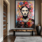 Frida Kahlo Pop Art Framed Canvas