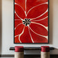 Red Flower Minimalist Art Digital Print