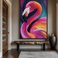 Flamingo Fine Art Framed Canvas