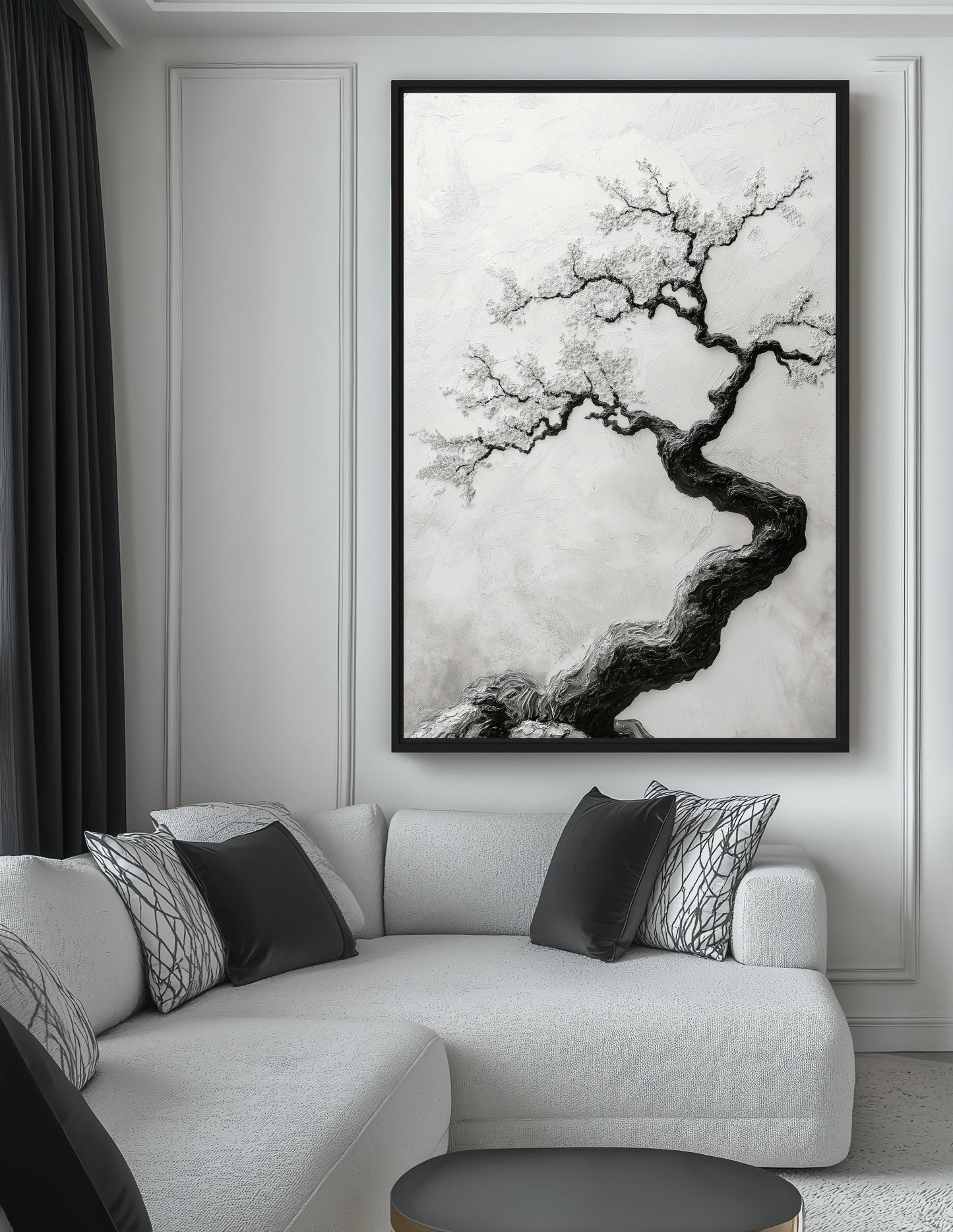 Sakura Wabi Sabi Art Framed Canvas