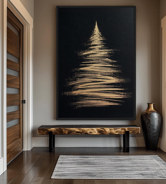 Christmas Tree Luxury Art Digital Print