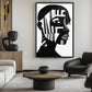 African Man Portrait Abstract Art Digital Print