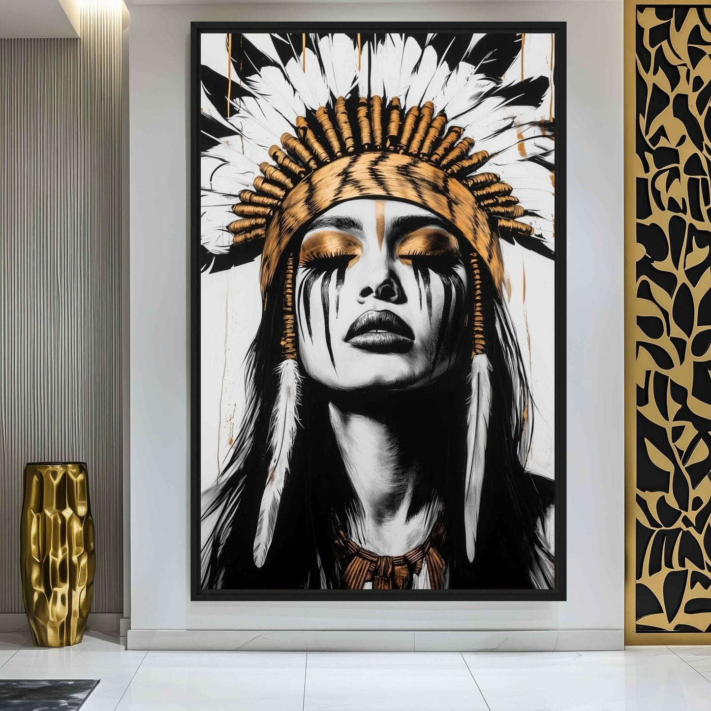Native American Woman Portrait Digital Print