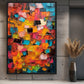 Colorful Impasto Art Framed Canvas