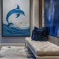 Blue Dolphin Nautical Art Digital Print