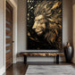 Golden Majestic Lion Art Digital Print