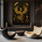 Phoenix Rising Luxury Art Framed Canvas