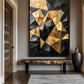Black Gold Geometric Art Digital Print