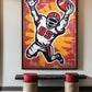 American Football Modern Art Framed Canvas