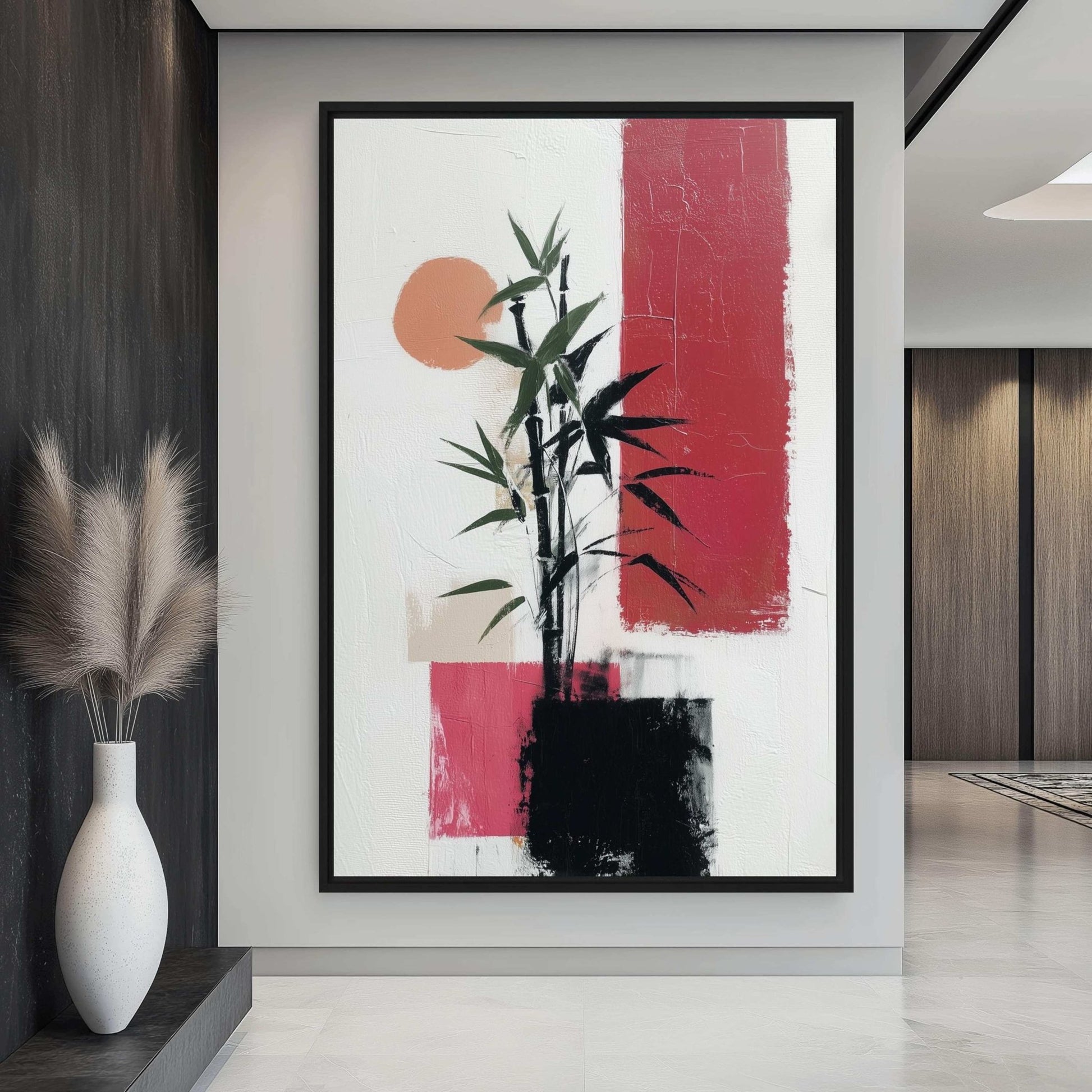 Bamboo Abstract Art Digital Print - PaintFu