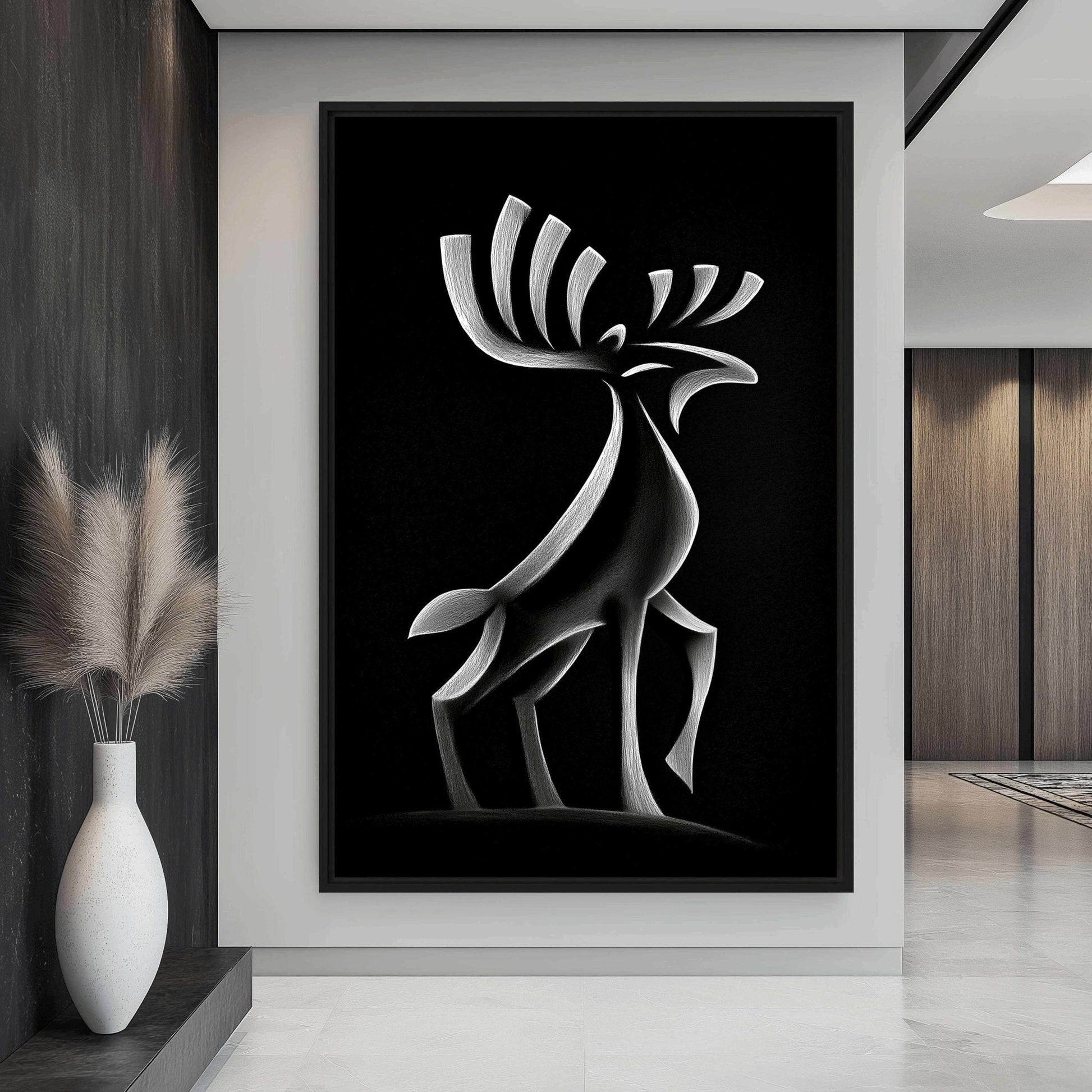 Moose Abstract Art Digital Print - PaintFu